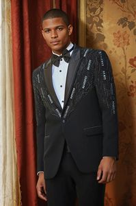 Traje nuevo para hombre, dos piezas, negocios, ocio, trabajo, vestido de novia, moda, elegante, bordado personalizado - Product Image 4