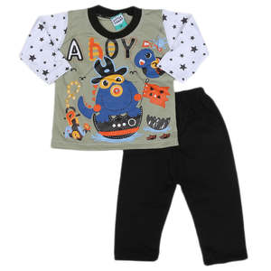 Traje de 2 Piezas de Manga Larga para Niños - Verde - Product Image 4