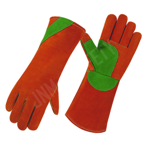 Guantes de piel de vaca de seguridad industrial de alta resistencia, equipo de protección personal para soldadura, ignífugo - Product Image 5