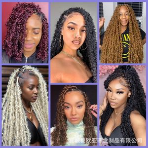 Extensions per capelli all'uncinetto da 24 pollici, morbide, effetto ombre biondo, per <span class=keywords><strong>trecce</strong></span> Faux Locs e Butterfly Locs per donne nere - Vendita all'ingrosso - Product Image 2
