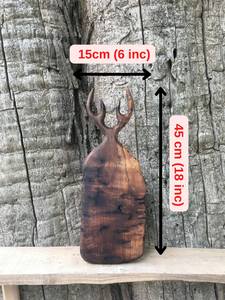 Plateau en bois en corne de cerf pour servir le fromage, pour servir la nourriture, le petit déjeuner, le bar, la cuisine, la maison, les cadeaux de mariage, le restaurant - Product Image 3