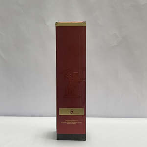 Direct Factory for Luxury Beverage Bottle Packaging Box | Custom <b>Gold</b> <b>Foil</b> Printed Red Paper Carton for 750ml Liquid Bottle - Product Image 4