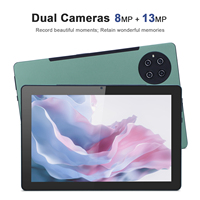 C idea Factory 10 pulgadas Tablet Android 12 Quad Core Pantalla LCD WIFI Tableta barata para adultos con teclado Stylus (verde)