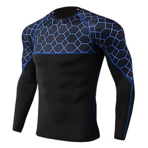 Rashguard à manches longues de qualité supérieure à prix raisonnable / Rashguards pour hommes en spandex et polyester, taille adulte, tendance du moment - Product Image 4