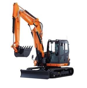 Excavatrice sur chenilles Kubota KX080-4 d'occasion avec moteur diesel pour travaux de construction, de terrassement, de creusement de fossés et de travaux routiers - Product Image 2