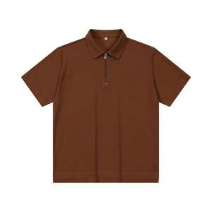 Camiseta Polo de Algodón y Poliéster para Hombre, Manga Corta, Media Cremallera, Talla Grande, Logotipo Personalizado - Product Image 6