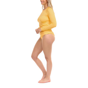 2025 New Women <b>Surf</b> Swim Swimsuit Bathing Suit Long Sleeve Two Piece Rash Guard for Ladies OEM serviced Available Rash Guard - Product Image 3