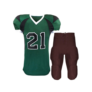 Uniforme de Fútbol Americano Unisex, Color Personalizado, Talla Grande, Transpirable, 100% Poliéster, Secado Rápido, Antibacteriano - Product Image 1