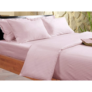 ชุดผ้าปูที่นอนโรงแรมลายแถบผ้าคอตตอนโพลี50/50ชุดเครื่องนอนผู้ผลิตอินเดีย - Product Image 3