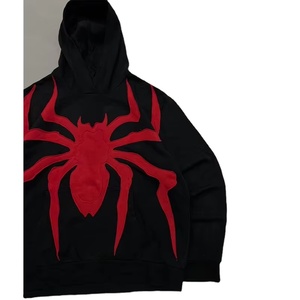 Nueva Sudadera con Capucha Estilo Hip Hop Urbano Informal para Exteriores, Sudadera con Capucha con Estampado de Calavera y Araña, Sudadera Térmica de Color Sólido para Hombre - Product Image 4