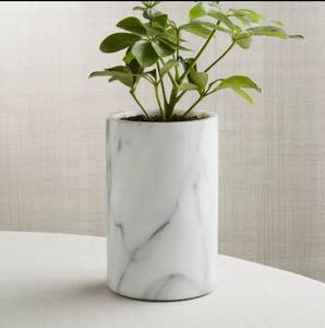 Pots et tables à plantes en marbre 100 %, décoration, finition de qualité supérieure, pot à fleurs en marbre fait à la main, fabricant professionnel - Product Image 1