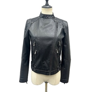 Wholesale Womens Winter <b>Jacket</b> in Youth Fashion Autumn Wholesale Slim Fit <b>Leather</b> <b>Jacket</b> Motorcycle <b>Real</b> <b>Leather</b> <b>Jacket</b> for Lady - Product Image 2