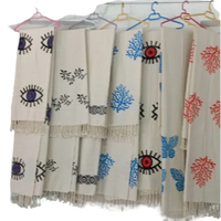 Serviette en tissu de coton turc coloré à motif œil turc, séchage rapide, écologique, pour usage quotidien, plage, sauna, maison, hôtel, salle de sport, 100x180cm, tissée