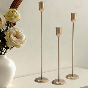 Porte-bougie en métal élégant pour la décoration de table de salon, design moderne, utilisation pour le Ramadan, imperméable, durable pour l'intérieur de la maison - Product Image 1