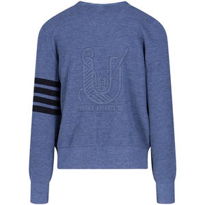 <b>Men's</b> Breathable Front Logo <b>Cardigan</b> Sweater Knitted Button-Up Casual Long Sleeve V-Neck Winter Knitwear - Product Image 2