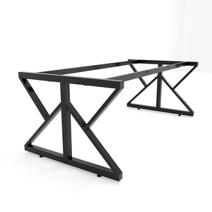 Modern 200x100cm MDF Conference <b>Table</b> with Adjustable Iron Legs for <b>Office</b> & Hotel Use - Product Image 5