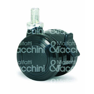 RUEDA POLIAMIDA Art. 172/BISB recubierto de poliuretano con pasador y freno - Product Image 1