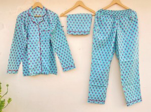 Conjunto de pijama de algodón de verano para mujer al por mayor estampado floral suave ropa de salón de alta calidad y ropa de dormir regalo para mujer - Product Image 4