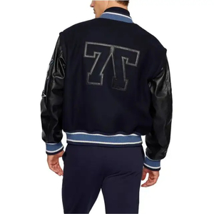 Wholesale Customised <b>Men's</b> Varsity <b>Jacket</b> New Arrival Wool Baseball <b>Jacket</b> With Custom Print Embroidery for Winter - Product Image 2