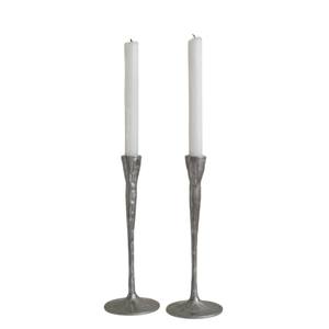 Juego de Portavelas de Aluminio Martillado de Diseño Clásico, 3 Piezas, Acabado Plateado, Hecho a Mano, Ecológico, Decoración de Iluminación para el Hogar - Product Image 2