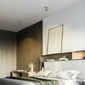 Spot LED d'intérieur moderne GlamLumen, culot E27, lumière blanc chaud 3000K et température de couleur 6000K, corps en aluminium - Product Image 4