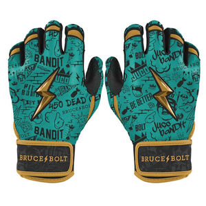 Fabricant de gants de baseball en cuir de chèvre de qualité supérieure avec logo personnalisé manchette courte prix de gros frappeur Guantes Beisbol - Product Image 1