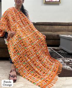 Chinon Crush de moda con Patola Print Dupatta Fabricante y proveedor de Surat a precio barato - Product Image 6