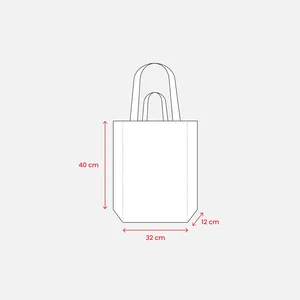 Borsa Promozionale in Tela Riciclata Sostenibile 280 G/m2 - Product Image 2