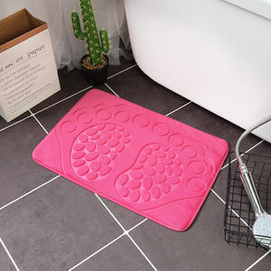 Tapis de protection de sol de bureau personnalisé en flanelle gaufrée pour chaises à roulettes, tapis minimaliste uni fabriqué à la machine pour parquet - Product Image 1