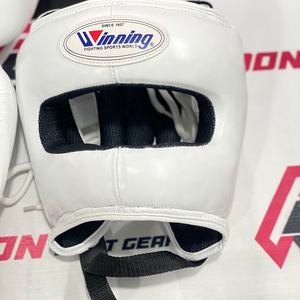 Protège-tête de combat intégral blanc, modèle le plus vendu, personnalisé, professionnel, pour Muay Thai et Kickboxing - Product Image 2