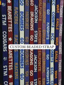 Correa de Lámpara con Cuentas de Semillas, Material de Níquel, Color Rojo y Blanco de Moda para Decoración de Fiestas de Cumpleaños - Product Image 2