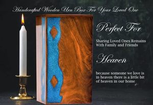 โกศเผาศพผสมไม้สำหรับผู้ใหญ่ขี้เถ้าของมนุษย์โกศฝังสำหรับสุสาน - Product Image 4