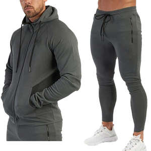 Venta al por mayor de los hombres chándales diseños gimnasio deportes Fitness Jogger conjunto trajes chándal chándales para los hombres - Product Image 2