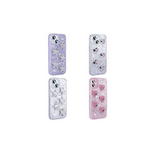 Coque pour iPhone 14 Plus - Netzy Luxury for Airbag Glitter - Silicone rose scintillant - Product Image 3