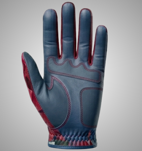 Golf Glove Left Hand Sublimation Print Genuine Leather Non-Slip <b>Hook</b> Loop Closure Unisex Sports Gloves for Practice OEM Support - Product Image 3