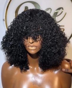 วิกผมบ๊อบสั้นแบบลูกไม้ด้านหน้า ทำจากผมบราซิลแท้ สำหรับ<span class=keywords><strong>ผู้หญิง</strong></span>ผิวสี - Product Image 3