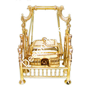 2024 Style Moderne Grand Plat Bol De Service Avec Couvercle De Mariage Décoratif En Laiton De Luxe Chaffing Dish Stand Prix De Gros - Product Image 6