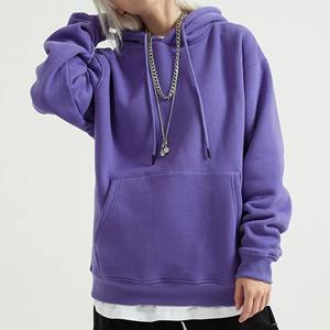 Fabricante en blanco recortado sudaderas con capucha de gran tamaño mujeres Box Fit Street Fashion French Terry sudaderas mujeres sudaderas con capucha - Product Image 3