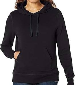 Sudadera con capucha de lana de color negro para mujer, jersey de otoño e invierno, Sudadera con capucha de manga larga para mujer - Product Image 6