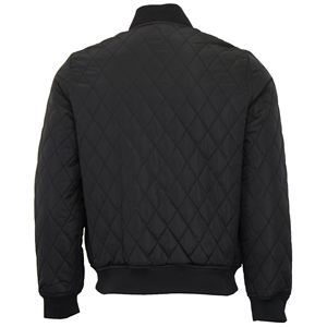 Dernier modèle Design de haute qualité sur mesure Streetwear léger à coupe ajustée pour hommes Blouson de baseball matelassé à la mode avec diamants - Product Image 5