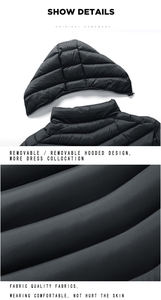 Veste d'hiver légère pour homme, veste matelassée à bulles pour l'extérieur, chaude et tendance, pour le travail, les couples, grande taille - Product Image 6