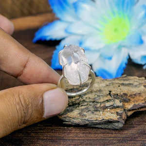 IGI Certified Platinum Men's Fine <b>Ring</b> With Smooth Cut Crystal Quartz Opal <b>Dainty</b> Prong Set Design - Product Image 4