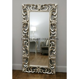 Miroir de sol en bois contemporain le mieux noté avec un profil mince idéal pour améliorer les petites pièces avec un charme moderne au prix de vente - Product Image 5