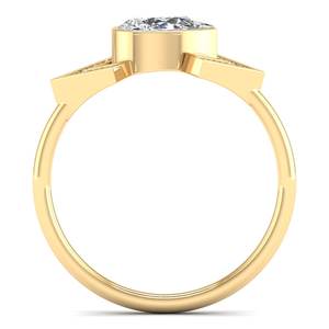 แหวนเพชรโมอิสซาไนต์ทรงลูกแพร์ REYES รุ่นใหม่ น้ำหนัก 0.82 กะรัต ได้รับการรับรองจาก GRA ทำจากเงินแท้ 925 ของขวัญสำหรับงานหมั้น เครื่องประดับสำหรับเธอ - Product Image 4