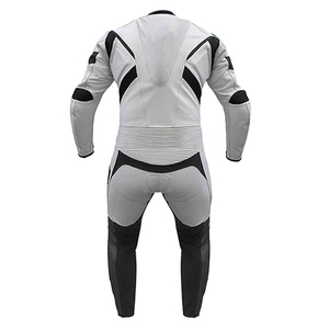 Traje de moto personalizado verano fresco moto montar traje de carreras para los hombres traje de carreras de motor chaqueta de moto de cuero genuino - Product Image 3