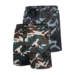 Nuevos pantalones cortos deportivos de verano para hombre, pantalones cortos de malla suelta para gimnasio, para culturismo, informal, Fitness, playa, exterior, antiarrugas, sólido - Product Image 1