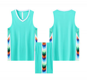 Ensemble de shorts de basket-ball brodés avec drapeau de Cooper de haute qualité en gros, séchage rapide, respirant - Product Image 4