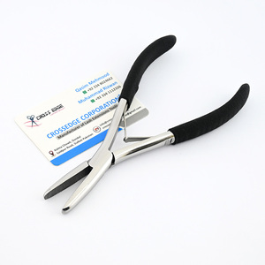 Outils d'extension de cheveux Extension de cheveux pince à microbilles outil de suppression de kératine acier inoxydable couleur argent pour enlever les embouts u & I - Product Image 1