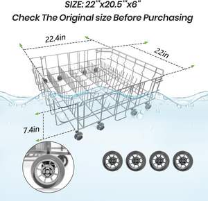 DD82-01385B DD82-01384A Juego de rejillas superiores e inferiores para lavavajillas <span class=keywords><strong>Samsung</strong></span>, compatible con modelos como DW80M2020US/AC - Product Image 6
