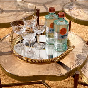 Plateau de prix de gros de haute qualité personnalisé avec verre miroir fini vintage qui élève votre espace de vie avec sa beauté. - Product Image 1